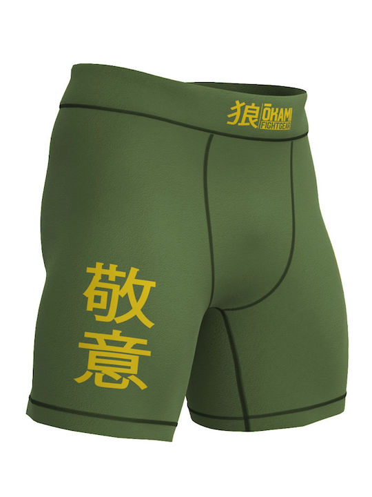 Okami Short Men's Martial Arts Leggings Green