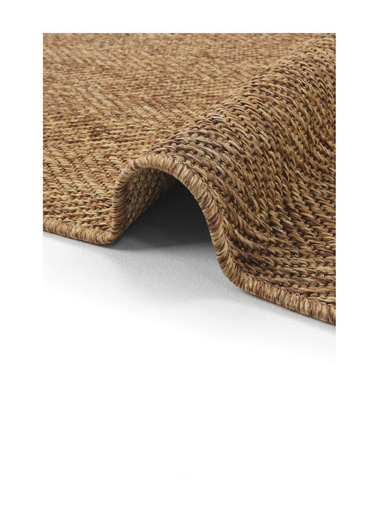 SteweHome Rechteckige Küchenmatte mit Rutschfestem Untergrund Braune 100x200cm