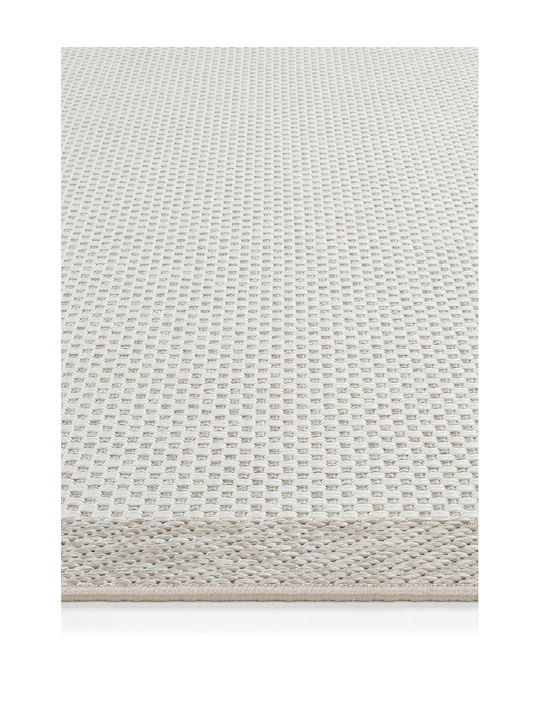 SteweHome Rectangular Kitchen Mat With Non-Slip Backing Beige 100x150cm