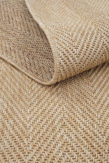 SteweHome Kitchen Runner Mat with Non-Slip Backing Beige 80x150cm