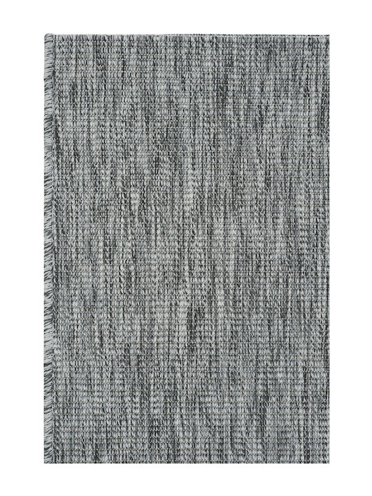 SteweHome Rectangular Kitchen Mat with Non-Slip Backing Gray 100x150cm
