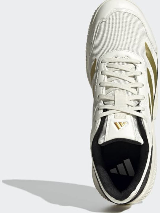 adidas Courtquick Ανδρικά Παπούτσια Padel Λευκά
