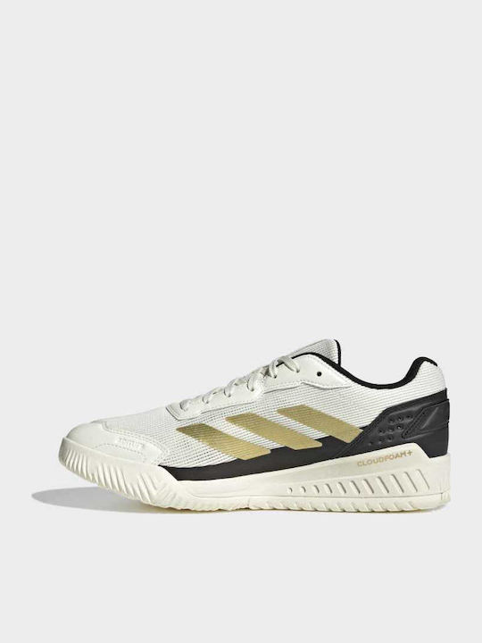 adidas Courtquick Pantofi Padel Bărbătești Albi