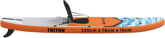 vidaXL Triton Φουσκωτή Σανίδα SUP με Μήκος 3.35m Μπλε