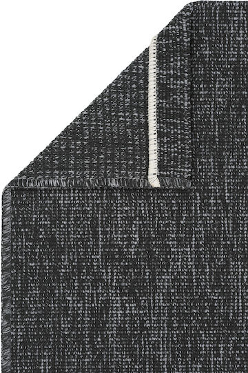 SteweHome Kitchen Runner Mat with Non-Slip Backing Black 80x250cm