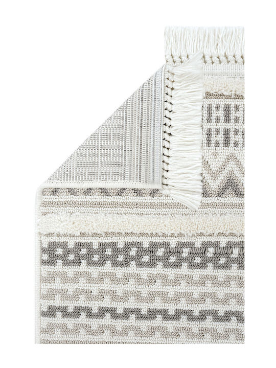 SteweHome Kitchen Mat Runner Gray White 80x250cm