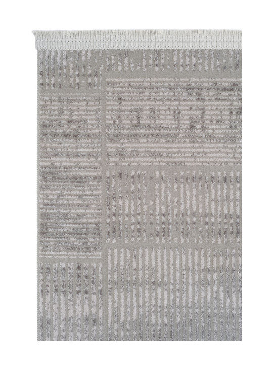 SteweHome Rectangular Kitchen Mat with Non-Slip Backing Gray 100x150cm
