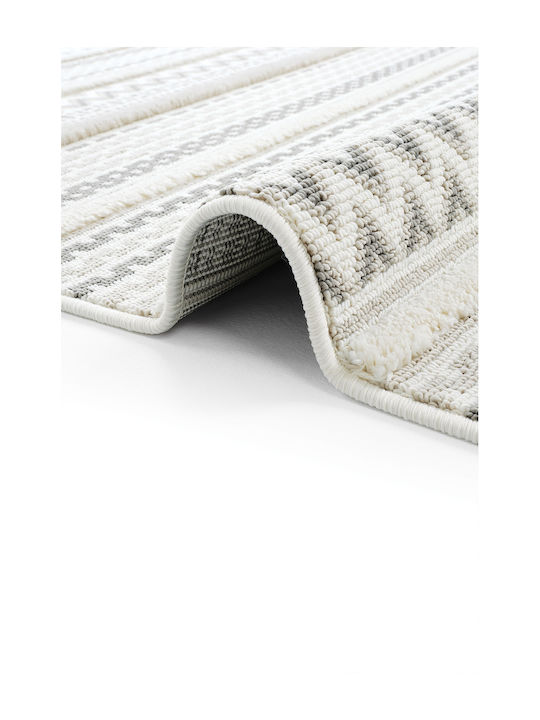 SteweHome Kitchen Mat Runner Gray White 80x250cm
