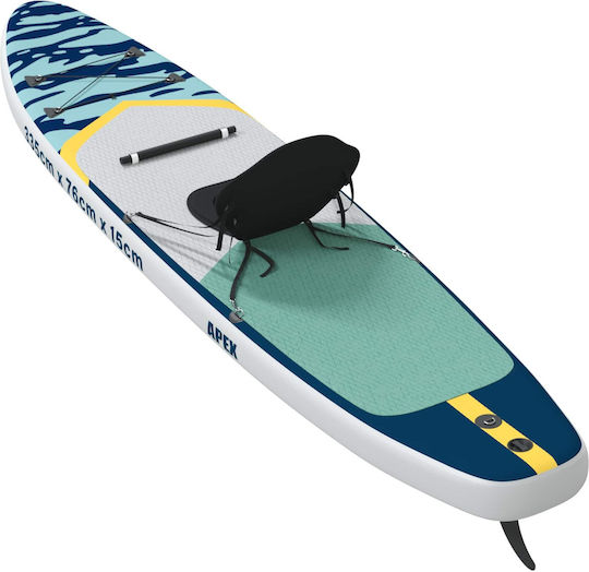 vidaXL Apex Φουσκωτή Σανίδα SUP με Μήκος 3.35m Μπλε