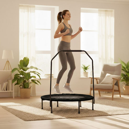 Relaxdays Trambulină De Gimnastică Diametru 113 Cm Negru