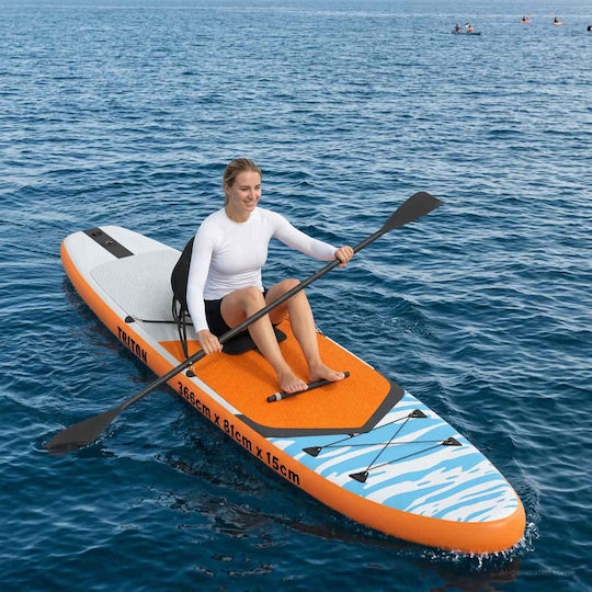 vidaXL Triton Φουσκωτή Σανίδα SUP με Μήκος 3.66m Μπλε