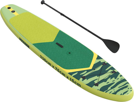 vidaXL Poseidon Inflatable SUP Board with Length 3.3m Green