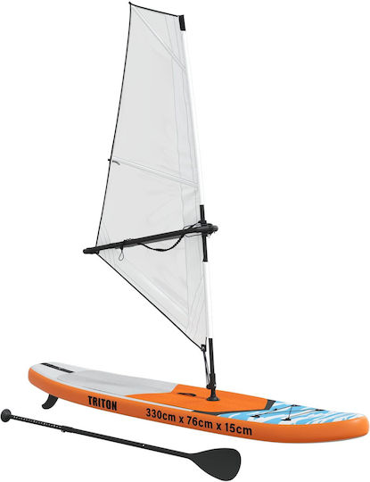 vidaXL Triton Φουσκωτή Σανίδα SUP με Μήκος 3.3m Μπλε