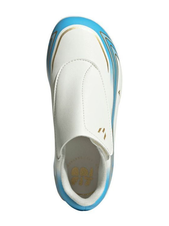 F50 Messi Club MG Детски Футболни Обувки с Бутони Бежови