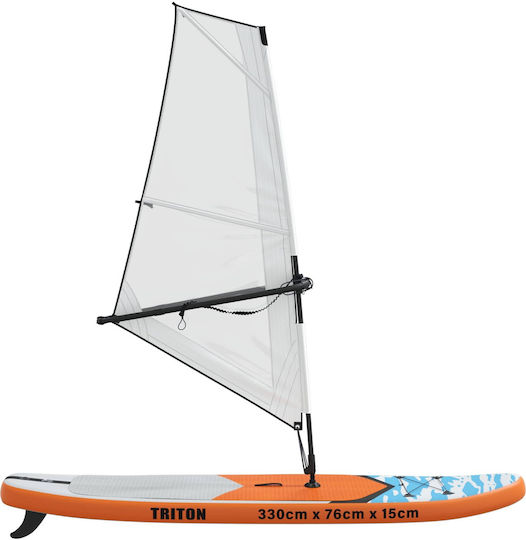 vidaXL Triton Φουσκωτή Σανίδα SUP με Μήκος 3.3m Μπλε