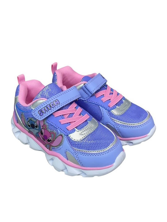 Stitch Kinder Sneaker mit Bügel- und Schleifenverschluss Lila PA-07132-30-22