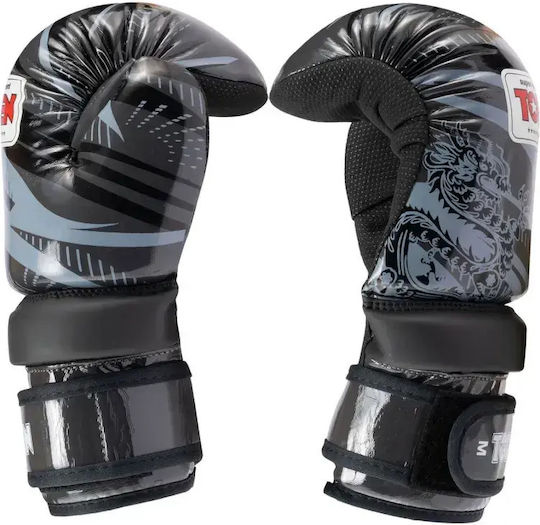 Top Ten Pointfighter Boxing Gloves Made of Synthetic Leather for Competition Black