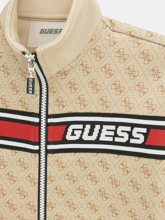 Kids Sweatshirt Cardigan Beige Active