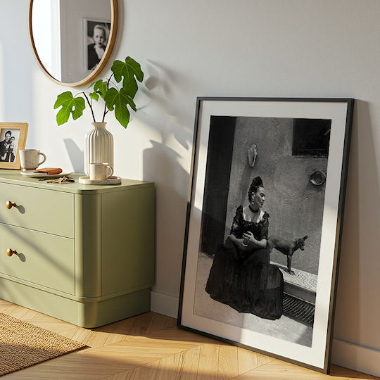 Poster Frida Kahlo Prt087 40cm X 50cm Premium Cadru Din Lemn Negru