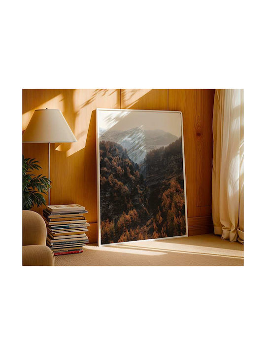 Poster Mountain View Pst25146 40cm X 50cm Premium Μαύρο Ξύλινο Κάδρο