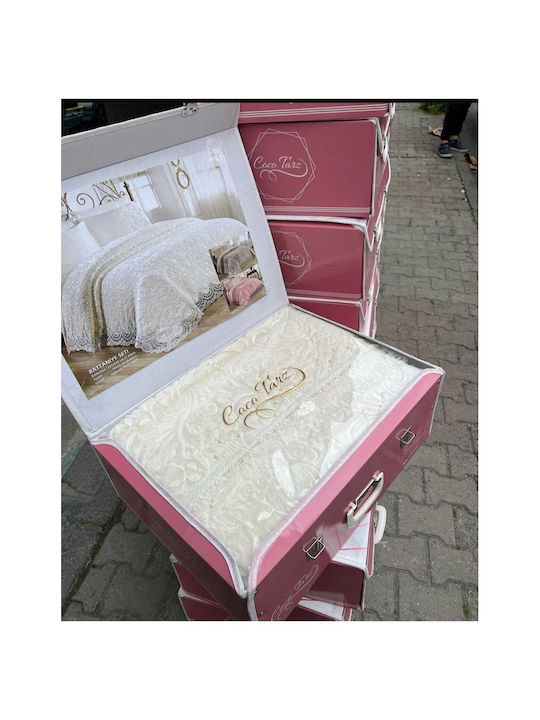 SteweHome Set Double Blanket 240x260cm Pink