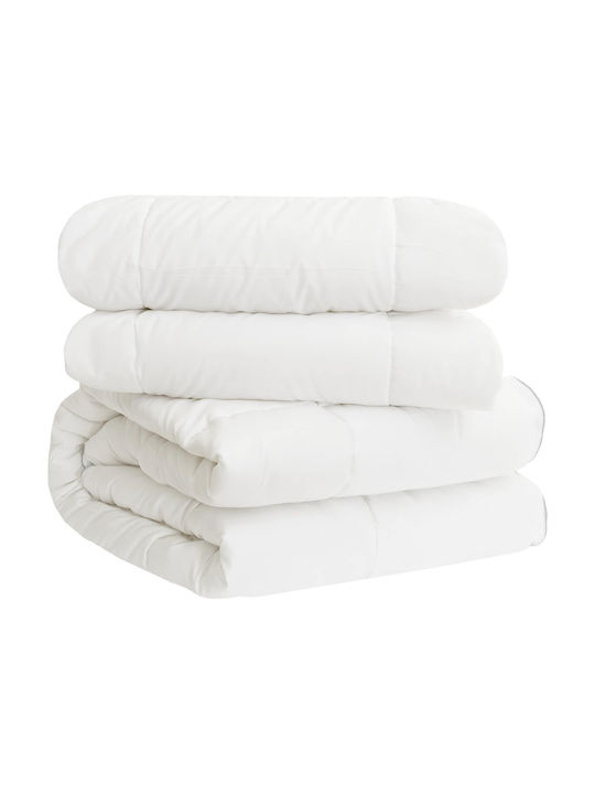 vidaXL Single Blanket 155x200cm White