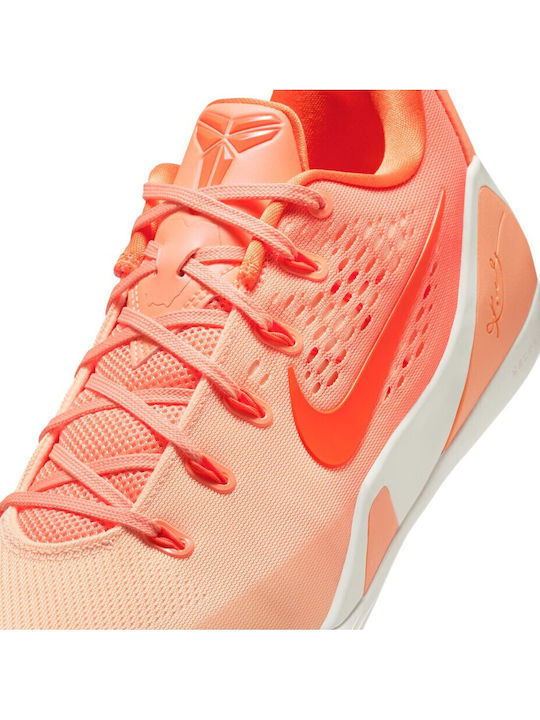 Kobe 9 EM Elite Low EM Protro WNBA Low Basketball Shoes Orange Frost Brilliant Orange Summit White Ice Peach