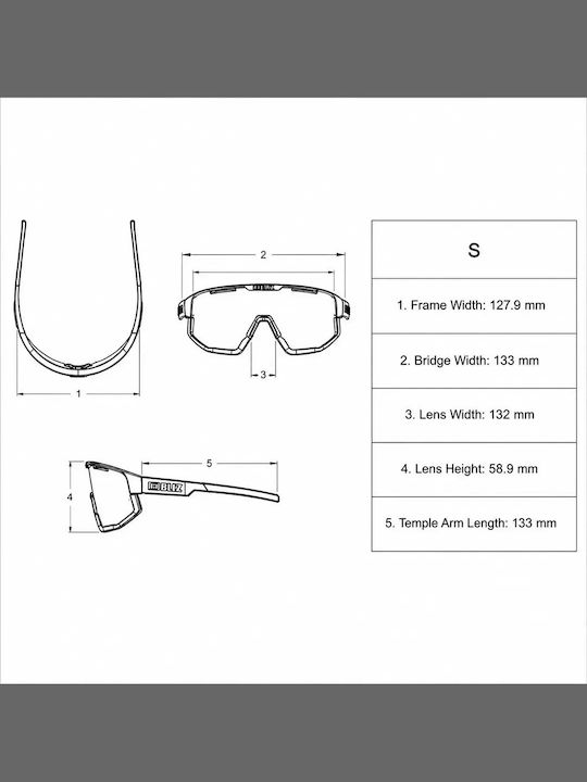 Bliz Unisex Sunglasses with Black Frame