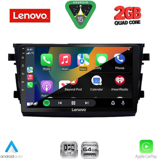 Lenovo Автомобилна Аудио Система за Suzuki Celerio 2015-2021 (Bluetooth/USB/Вграден Wi-Fi/GPS/Apple CarPlay/Android Auto) с Touch Screen 9"
