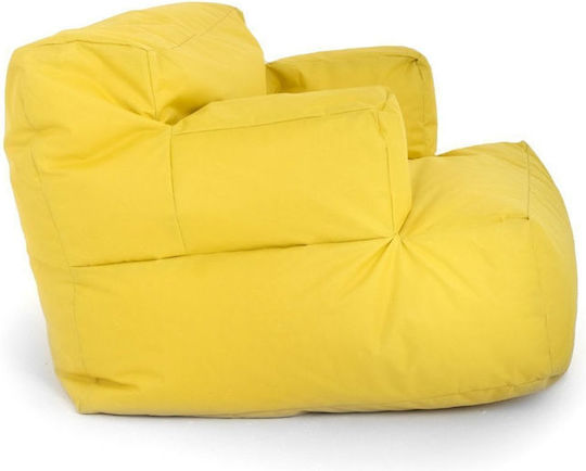 Bean Bag Chair Waterproof Yellow 80x80x70cm