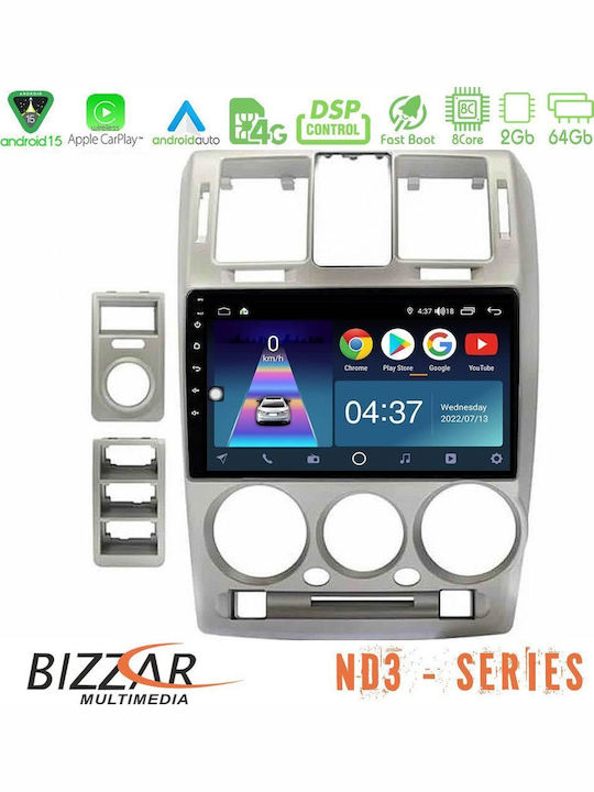 Bizzar Car Audio System for Hyundai Getz 2002-2009 Bluetooth USB WiFi GPS Apple CarPlay Android Auto with 9" Touch Screen