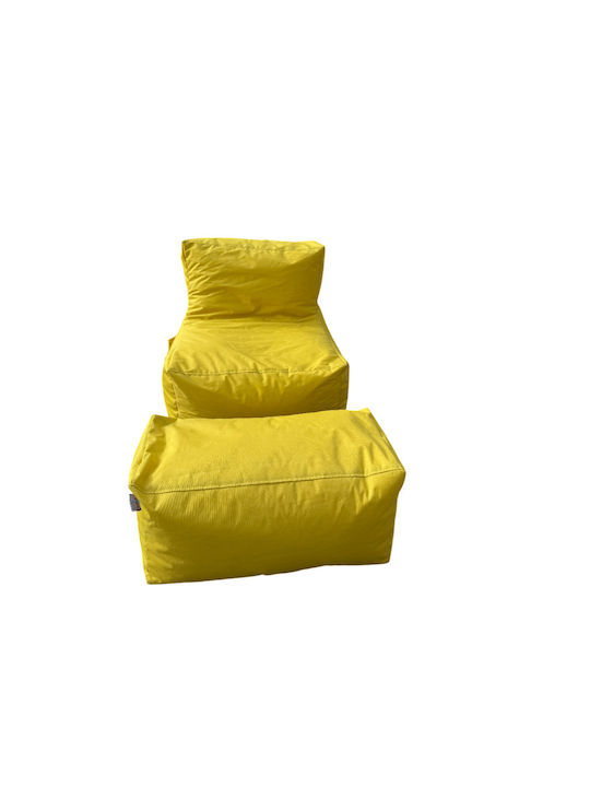 Bean Bag Pear Waterproof Yellow 75x65x70cm
