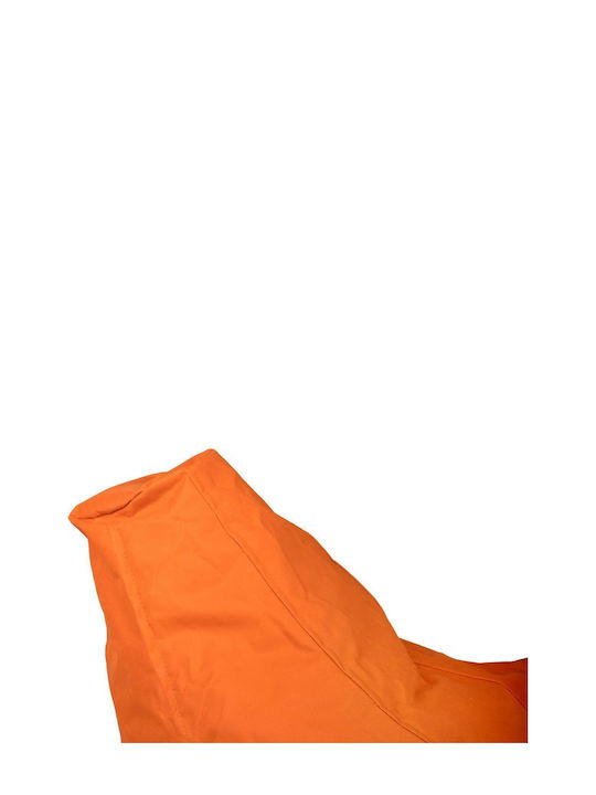 Πουφ Αχλάδι Αδιάβροχο Πορτοκαλί 50x70x35cm