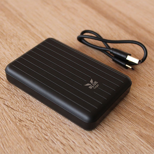 Blue Eagle BE-PBW-07 MagSafe Power Bank 10000mAh 15W με Θύρα USB-A και Θύρα USB-C Μαύρο