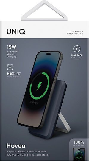 Uniq Hoveo MagSafe Power Bank 5000mAh 20W Livrarea energiei Albastru