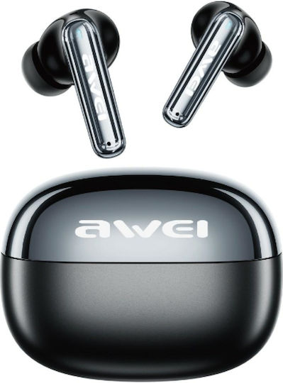 Awei T92 ANC Pro In-ear Bluetooth Handsfree Ακουστικά με Θήκη Φόρτισης Μαύρα