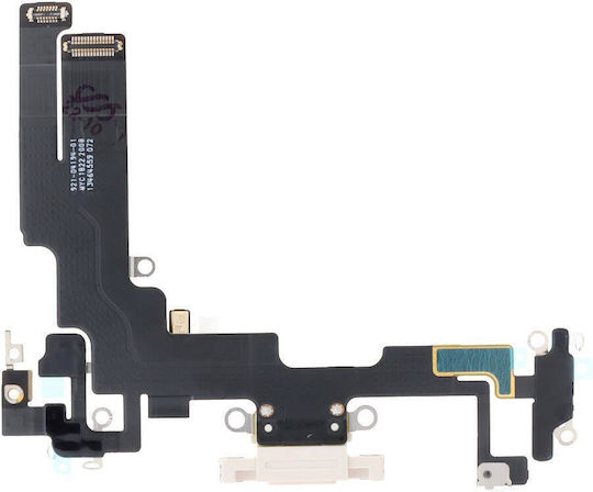 Conector Flex Cablu Încărcare iPhone 14 Alb Oem