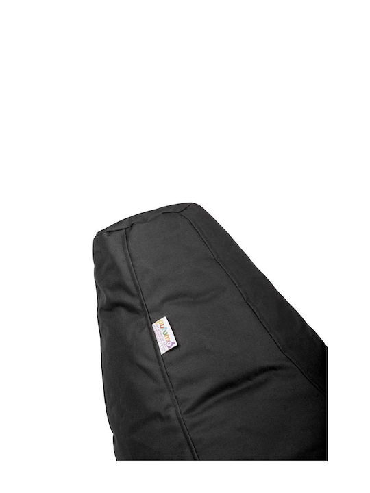 Bean Bag Pear Waterproof Black 50x70x35cm