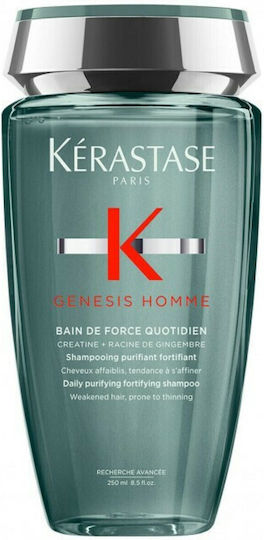 Kérastase Genesis Homme Bain De Force Quotidien Σαμπουάν κατά της Τριχόπτωσης για Λεπτά Μαλλιά 250ml