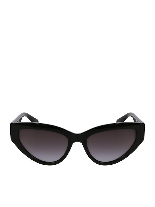 Liu Jo Women's Sunglasses with Black Horn-Rimmed Frame and Gradient Lenses
