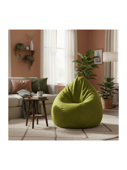 Πουφ Αχλάδι Olive 70x80cm