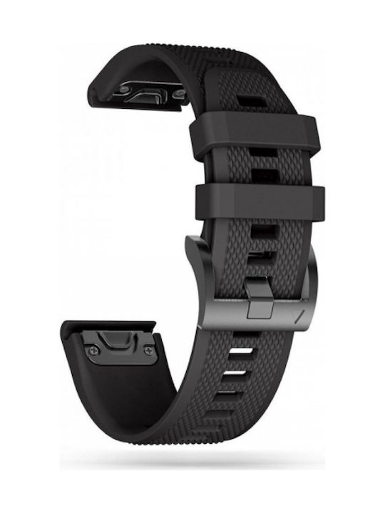 Tech-Protect Leder Tragbare Bänder Schwarz Garmin Fenix 5 / 6 / 6 Pro / 7