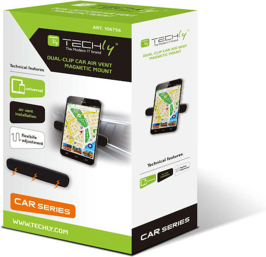 Techly Wozinsky Handyhalterung Auto 3.5" - 6.5" mit Magnet Schwarz