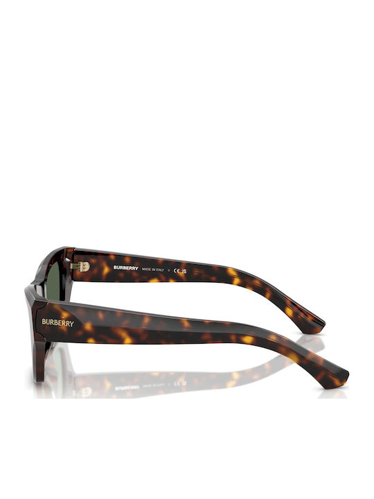 Burberry Unisex Ochelari De Soare Cu Ramă Din Plastic Maro Tartarugă Și Lentile Verzi BE4441U 300271