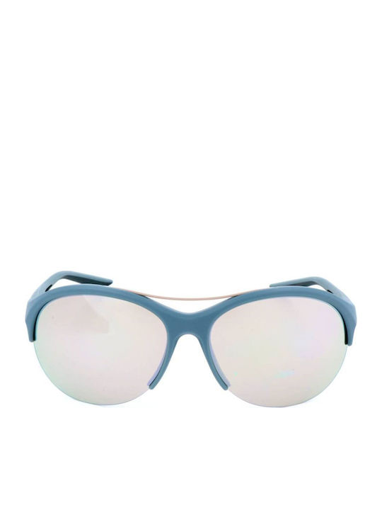 Police Flex Momentum Men's Sunglasses with Blue Plastic Frame and Brown Mirror Lens
