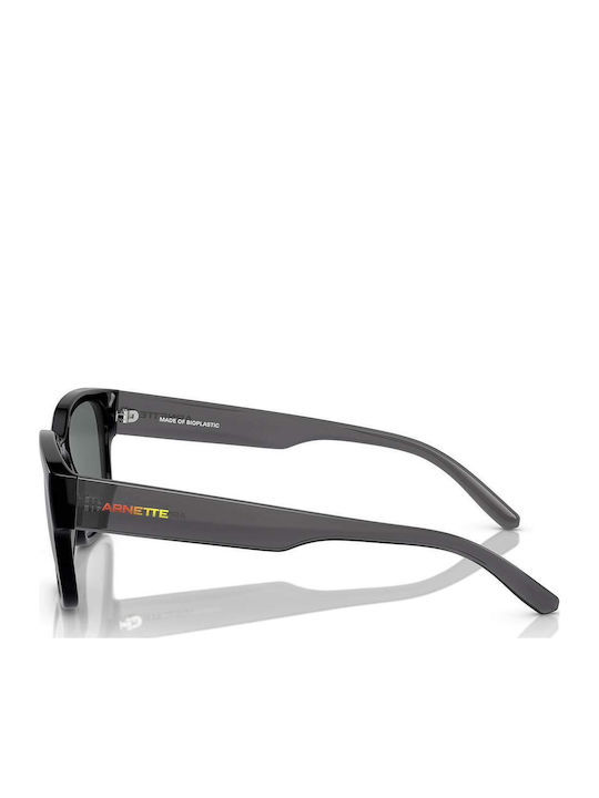 Arnette Men's Sunglasses with Black Plastic Frame and Black Lens
