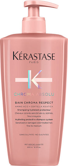 Kérastase Chroma Absolu Bain Riche Chroma Respect Σαμπουάν Αναδόμησης/Θρέψης & Λείανσης για Βαμμένα Μαλλιά 500ml