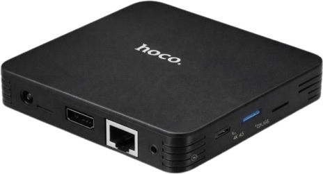 Hoco TV Box DQ10 Plus 4K UHD με WiFi USB 2.0 4GB RAM και 32GB Αποθηκευτικό Χώρο με Λειτουργικό Android 12.0