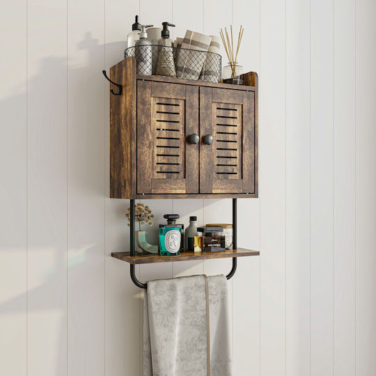 Relaxdays Dulap De Baie 61x40x17.5cm Maro