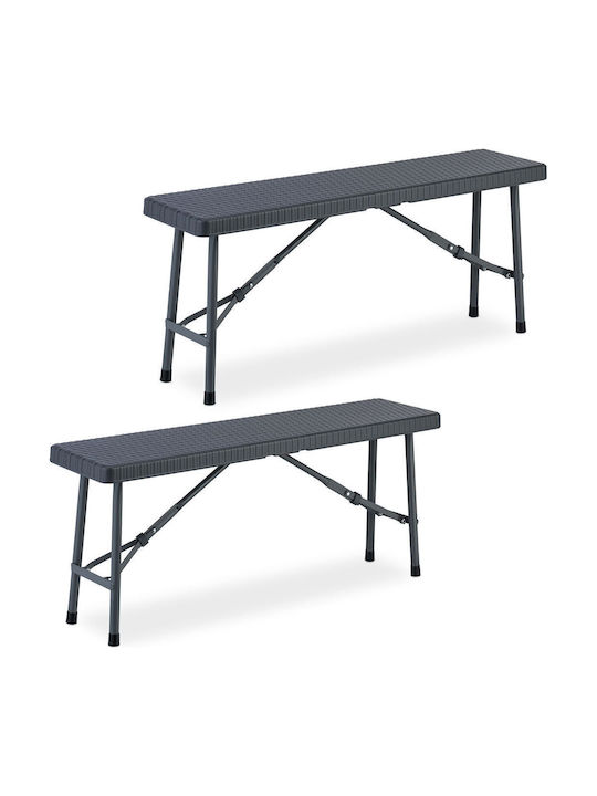 Bancă De Exterior Din Plastic 102x25x102cm Bancă De Exterior Din Plastic 102x25x102cm